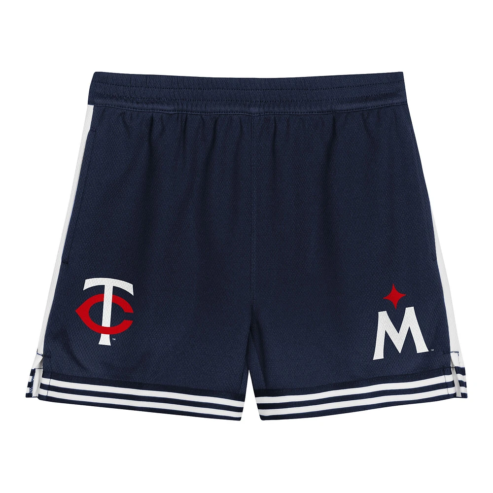 Toddler Red/Navy Minnesota Twins Pinch Hitter Infielder T-Shirt & Shorts Set