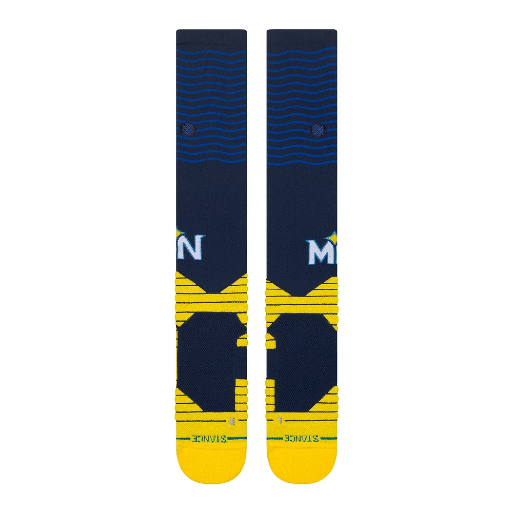 Chaussettes Stance unisexes Minnesota Twins 2024 City Connect sur le mollet, bleues