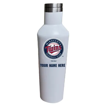 Minnesota Twins 17oz. Personalized Infinity Stainless Steel Water Bottle - White