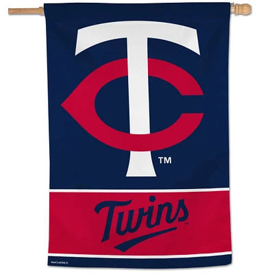 WinCraft Minnesota Twins Bannière verticale simple face avec logo principal 28" x 40"