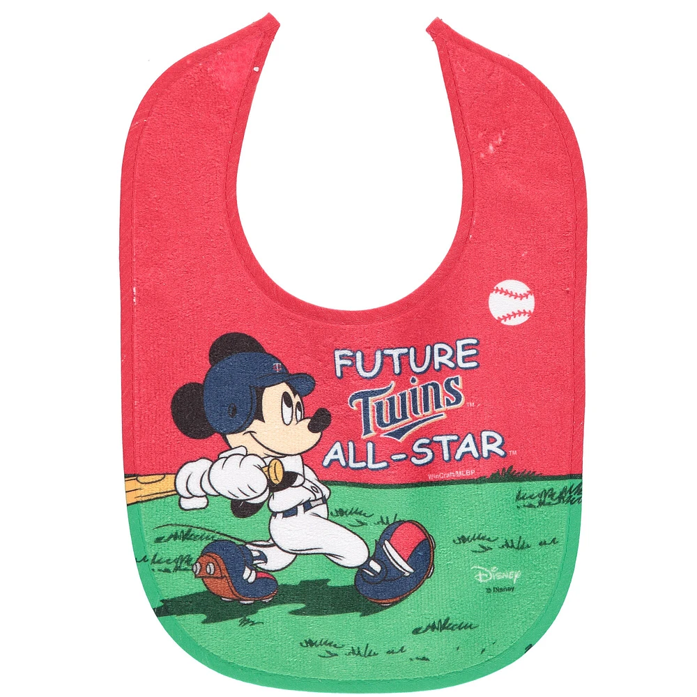 WinCraft Minnesota Twins Disney Mickey All Pro Baby Bib