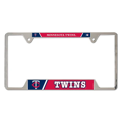Cadre de plaque d'immatriculation en métal WinCraft Minnesota Twins