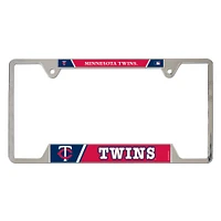 Cadre de plaque d'immatriculation en métal WinCraft Minnesota Twins