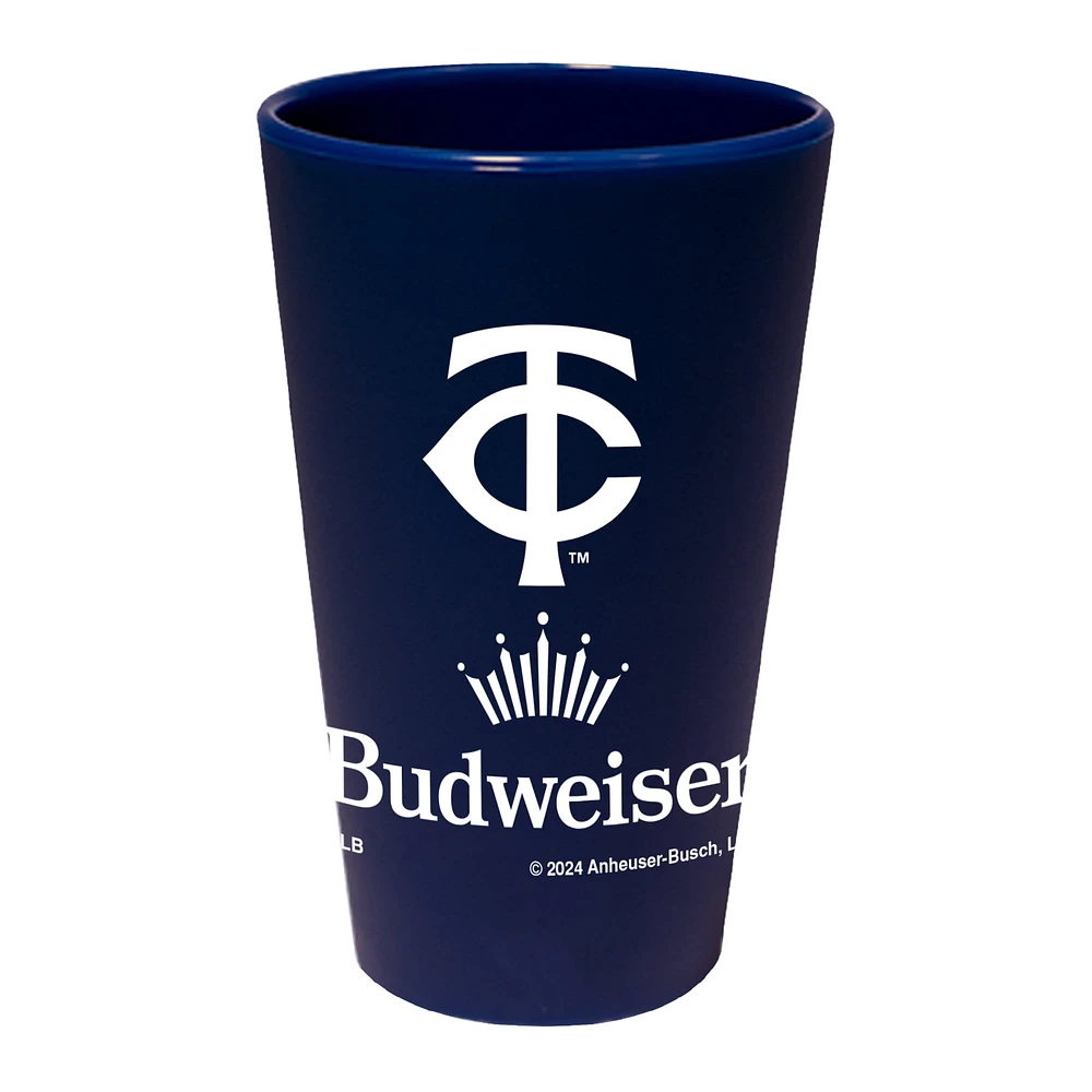 WinCraft Minnesota Twins MLB x Budweiser 16oz. Silicone Pint Glass