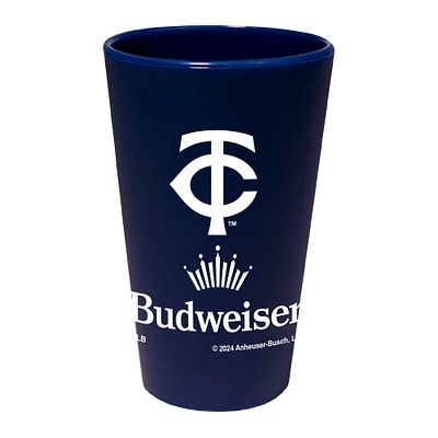 WinCraft Minnesota Twins MLB x Budweiser 16oz. Silicone Pint Glass