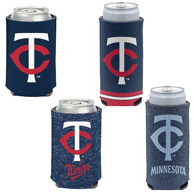 WinCraft Minnesota Twins Slim et 12oz. Ensemble de 4 refroidisseurs de canettes