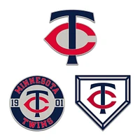 WinCraft Minnesota Twins Three-Piece Collector Pin Set