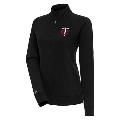 Women's Antigua  Black Minnesota Twins Victory Full-Zip Jacket