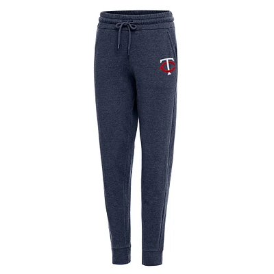 Pantalon de jogging Antigua Heather Navy pour femme des Minnesota Twins