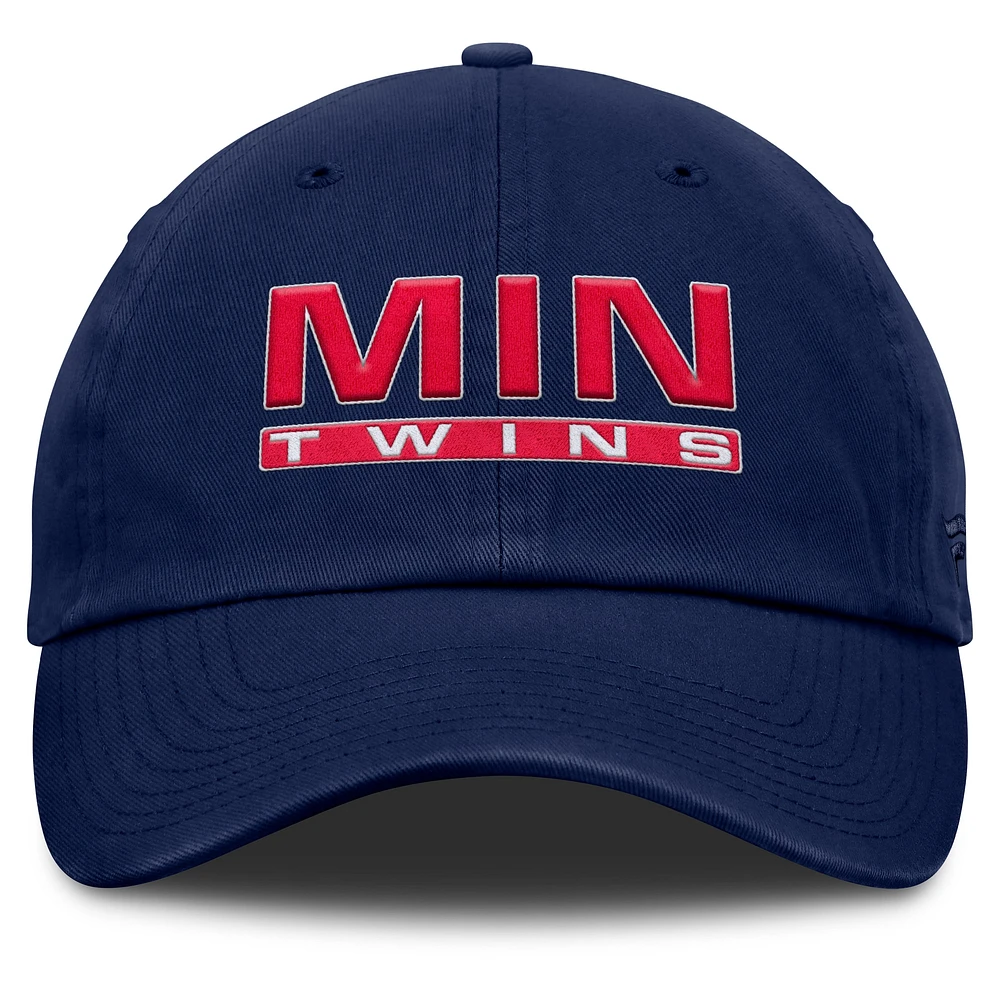 Women's Fanatics Navy Minnesota Twins Fly Out Adjustable Hat