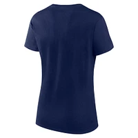 T-shirt Lean bleu marine pour femme des Twins du Minnesota Fanatics