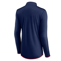 Women's Fanatics Navy Minnesota Twins Worth The Drive Quarter-Zip Jacket