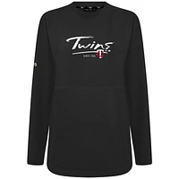 Women's Levelwear Black Minnesota Twins Accolade Beaudry Express Pullover Sweatshirt