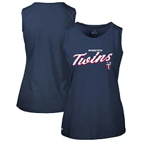 Women's Levelwear Navy Minnesota Twins Accolade Macy Prospect Tank Top