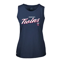 Women's Levelwear Navy Minnesota Twins Accolade Macy Prospect Tank Top