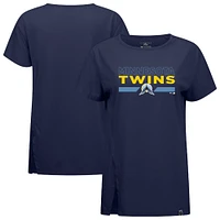 Women's Levelwear  Navy Minnesota Twins City Connect Influx No Hitter T-Shirt