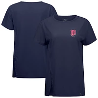 Women's Levelwear Navy Minnesota Twins Cooperstown Collection Influx Core Logo T-Shirt