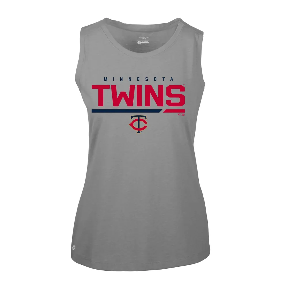 Women's Los Angeles Angels Levelwear White Macy Muscle Tank