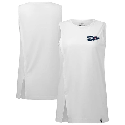 Women's Levelwear  White Minnesota Twins Influx Rafters Tank Top