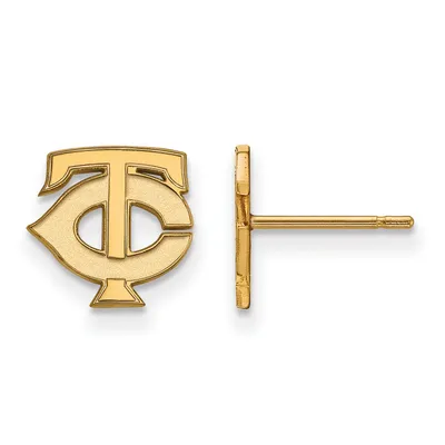 Minnesota Twins Women's 10k Yellow Gold Extra Small Post Earrings