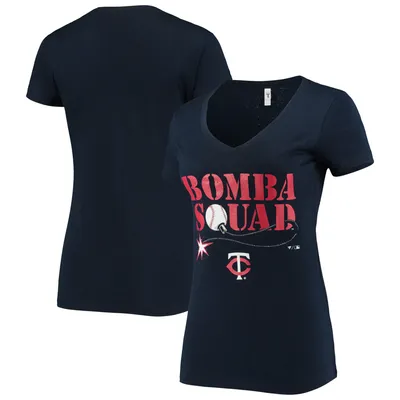 Minnesota Twins Women's Hometown V-Neck T-Shirt - Navy