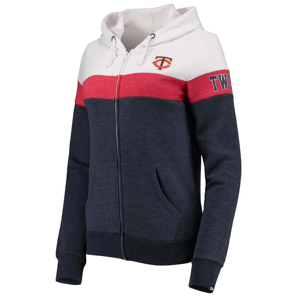 NWE TWINS NAVY FEMME COLORBLOCK PLEIN ZIP CAPUCHE SWTLADZIP
