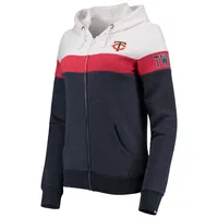 NWE TWINS NAVY FEMME COLORBLOCK PLEIN ZIP CAPUCHE SWTLADZIP