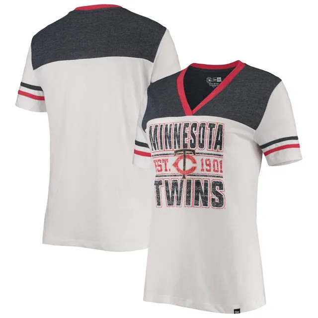 Lids Milwaukee Brewers New Era Women's Colorblock V-Neck T-Shirt