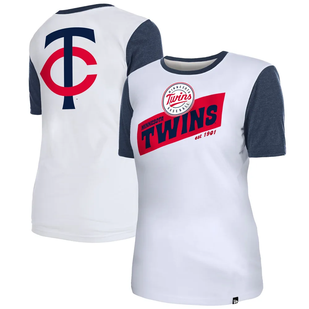 Lids Minnesota Twins New Era Women's Colorblock T-Shirt - White