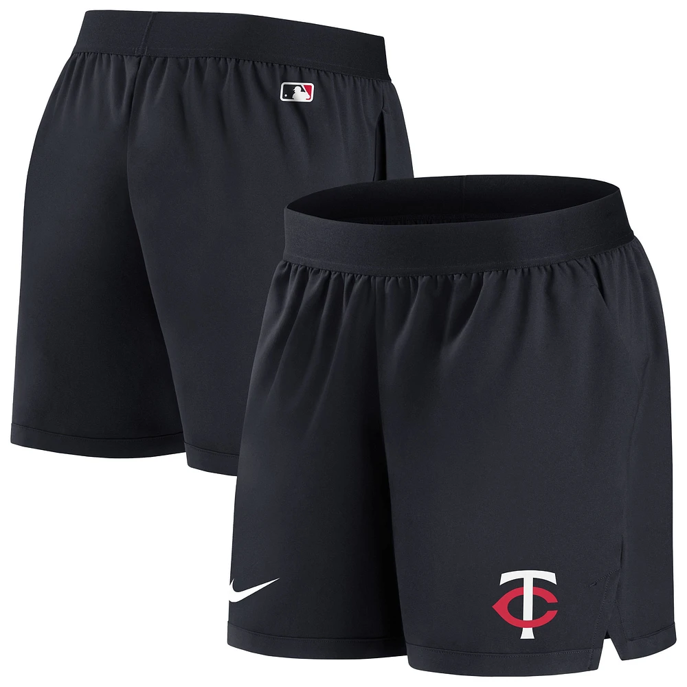 Women's Nike Black Minnesota Twins Authentic Collection Team Performance Shorts