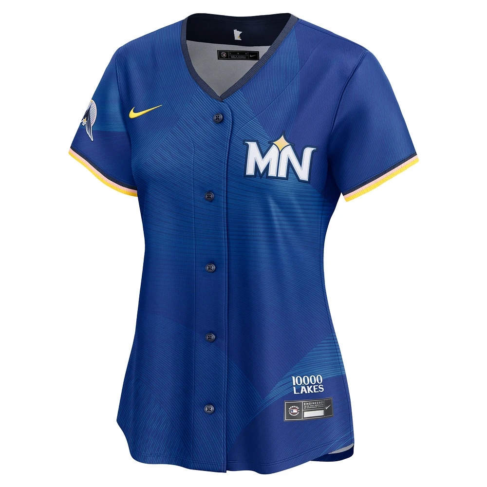 Maillot Nike Carlos Correa Royal Minnesota Twins 2024 City Connect Limited pour femme