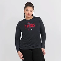 T-shirt à manches longues Nike Minnesota Twins Authentic Collection Legend Performance pour femme