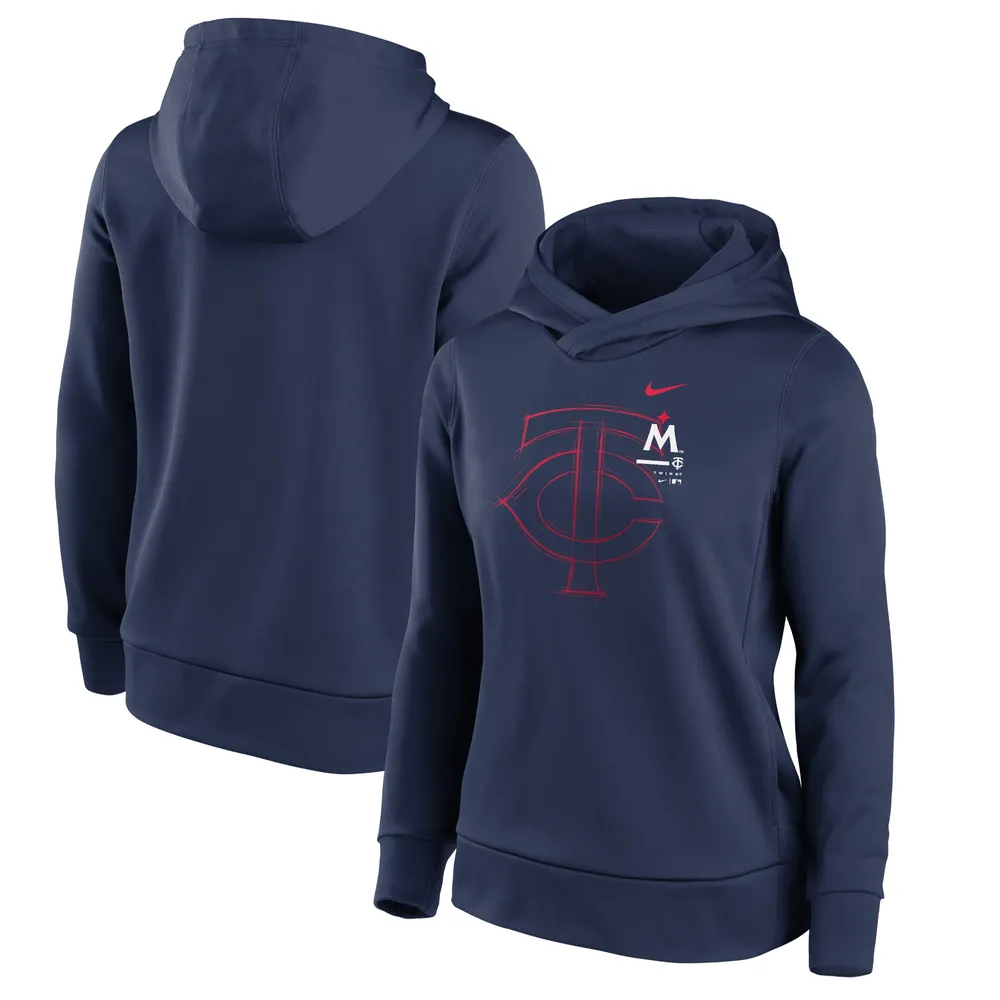 Youth Nike Navy Atlanta Braves Authentic Collection Performance Pullover  Hoodie