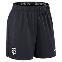 Women's Nike Navy Minnesota Twins Authentic Collection Knit Shorts