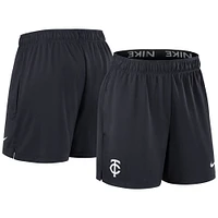 Women's Nike Navy Minnesota Twins Authentic Collection Knit Shorts