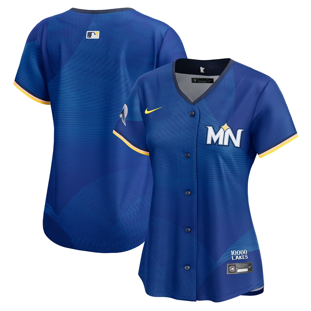 Maillot Nike Royal Minnesota Twins 2024 City Connect Limited pour femme