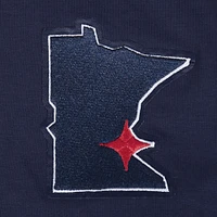 Women's Pro Standard  Navy Minnesota Twins Game Day Classics Baby Doll Cropped T-Shirt