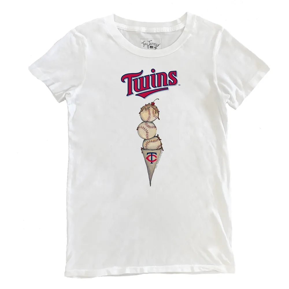 Lids Minnesota Twins Tiny Turnip Women's Triple Scoop T-Shirt - White