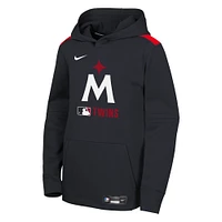 Sweat à capuche Nike bleu marine Minnesota Twins Authentic Collection Performance pour jeunes