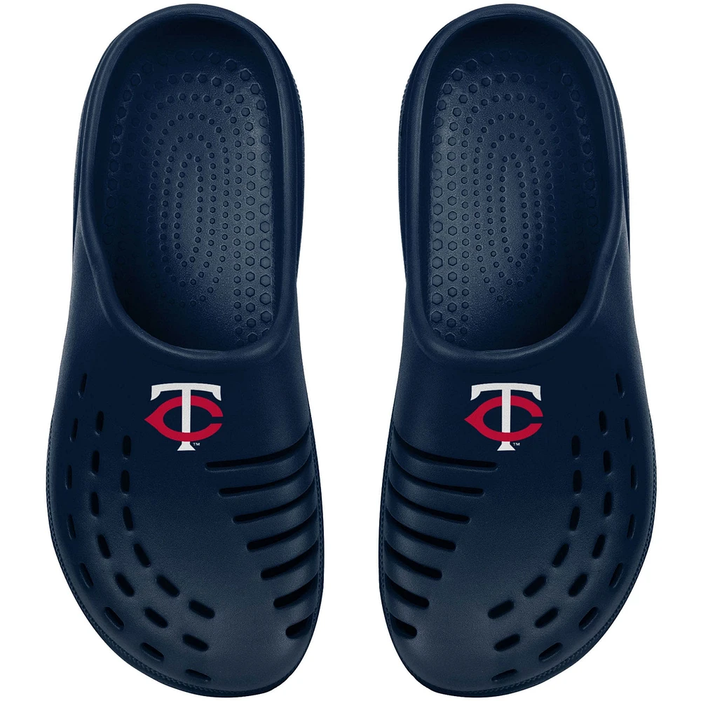 Sabots FOCO Navy Minnesota Twins Sunny Day pour jeunes