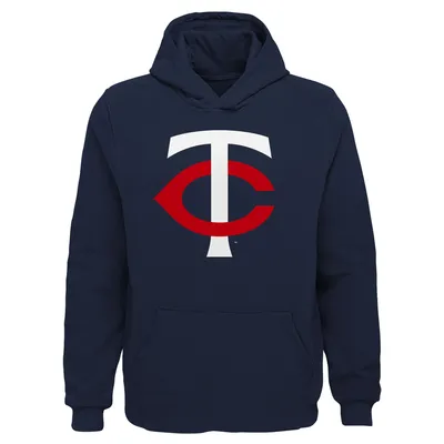 Minnesota Twins Youth Team Primary Logo Pullover Hoodie - Navy