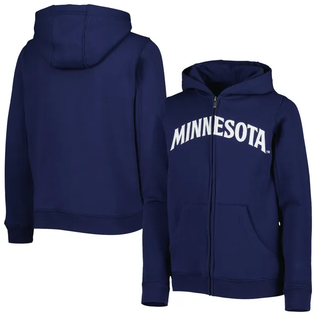 Youth Houston Astros Navy Team Color Wordmark Full-Zip Hoodie