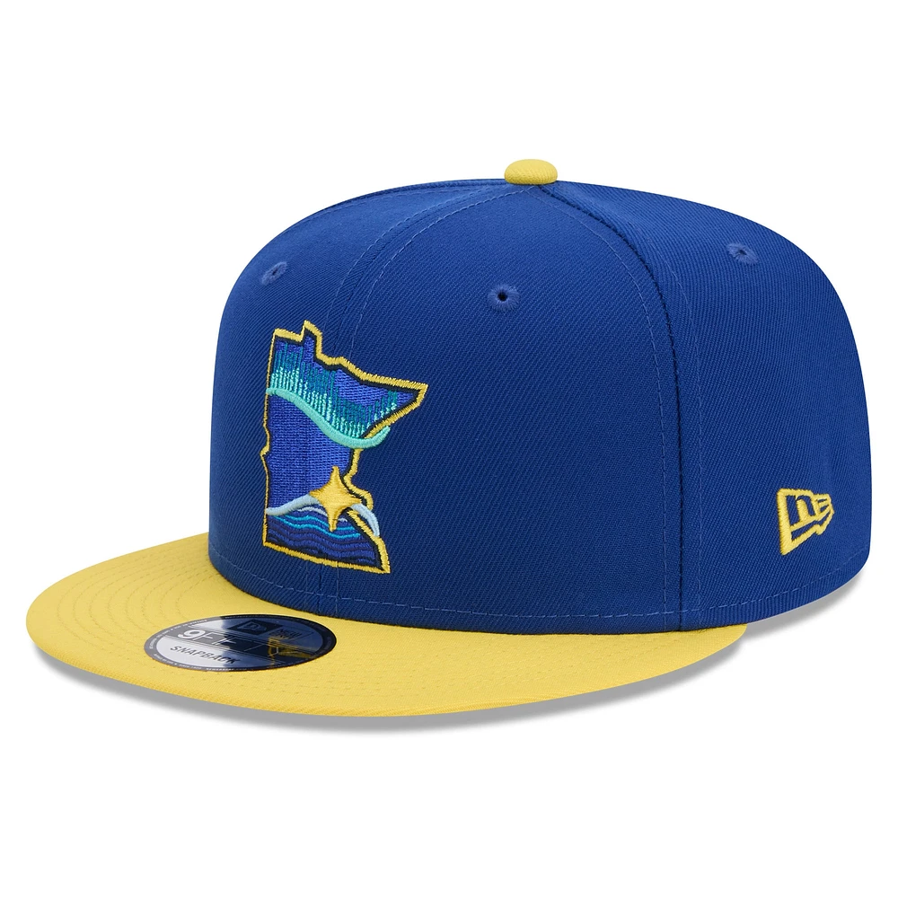 Casquette Snapback 9FIFTY New Era pour jeunes Minnesota Twins 2024 City Connect, bleu marine