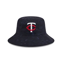 Youth New Era  Navy Minnesota Twins 2025 Spring Training All Over Print Bucket Hat
