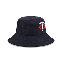 Youth New Era  Navy Minnesota Twins 2025 Spring Training All Over Print Bucket Hat