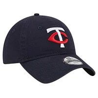 Casquette réglable 9TWENTY pour jeunes New Era, bleu marine, Minnesota Twins Team Color