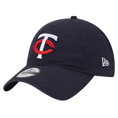 Casquette réglable 9TWENTY pour jeunes New Era, bleu marine, Minnesota Twins Team Color