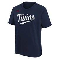 T-shirt Nike Carlos Correa bleu marine avec nom et numéro de joueur des Minnesota Twins