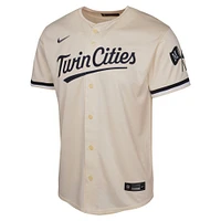 Maillot Nike crème pour jeunes Minnesota Twins Alternate Limited