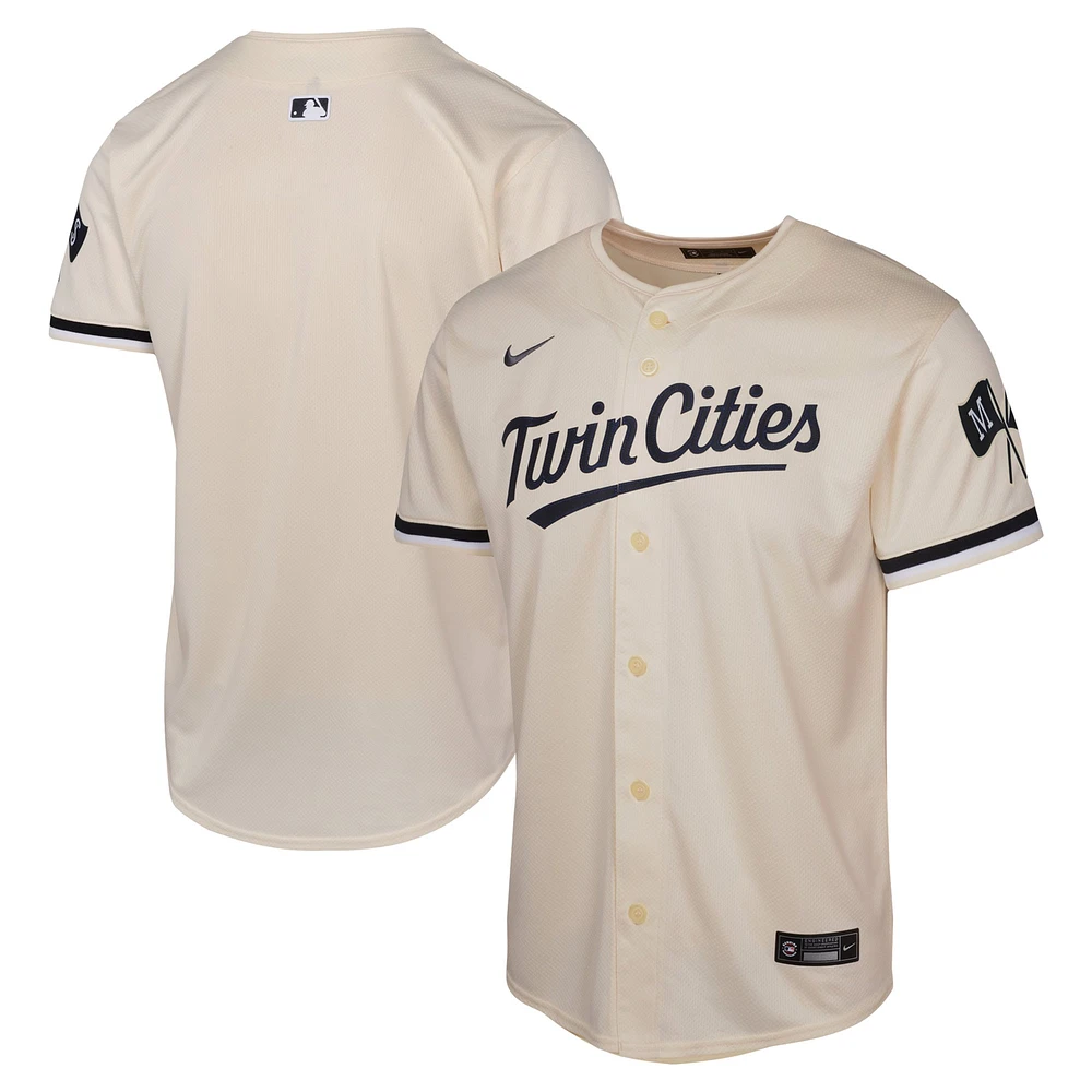 Maillot Nike crème pour jeunes Minnesota Twins Alternate Limited